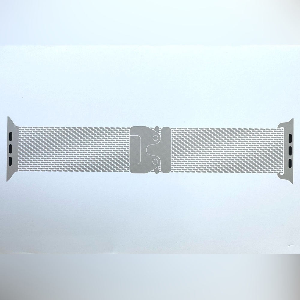 Apple iWatch 49mm NATURAL Titanium Milanese Loop size "M" for Ultra2 Sealed, New - Picture 12 of 14